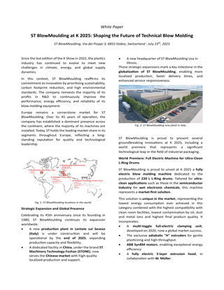 K 2025 White Paper