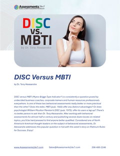 DISC vs MBTI