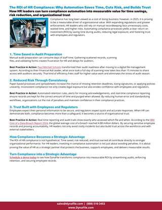 The ROI of HR Compliance: Why Automation Saves Time, Cuts Risk, and Builds Trust