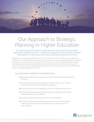 Strategic Planning in Higher Education