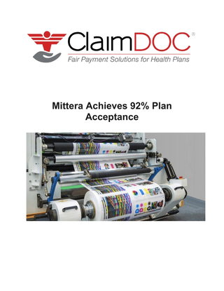 Mittera Achieves 92% Plan Acceptance