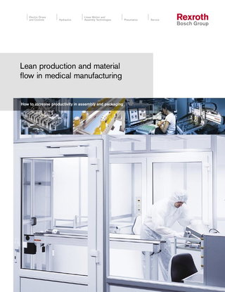 Lean production and material flow in medical manufacturing