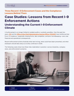 Case Studies: Lessons from Recent I-9 Enforcement Actions