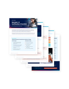 Remote I-9 Verification Checklist