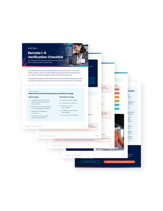 Remote I-9 Verification Checklist