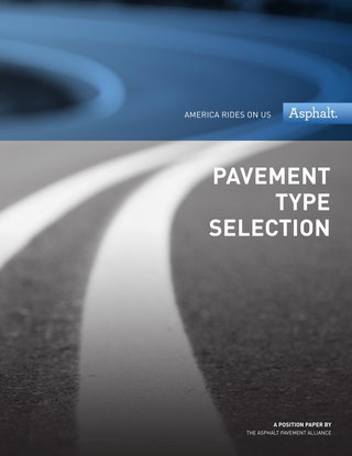 Pavement Type Selection