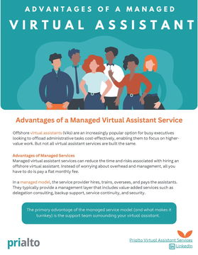 Advantages of a Managed Virtual Assistant Service