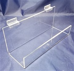 Acrylic Slatwall J-Rack Shelves (Card Racks)