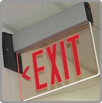 Edge-Lit LED Exit Sign