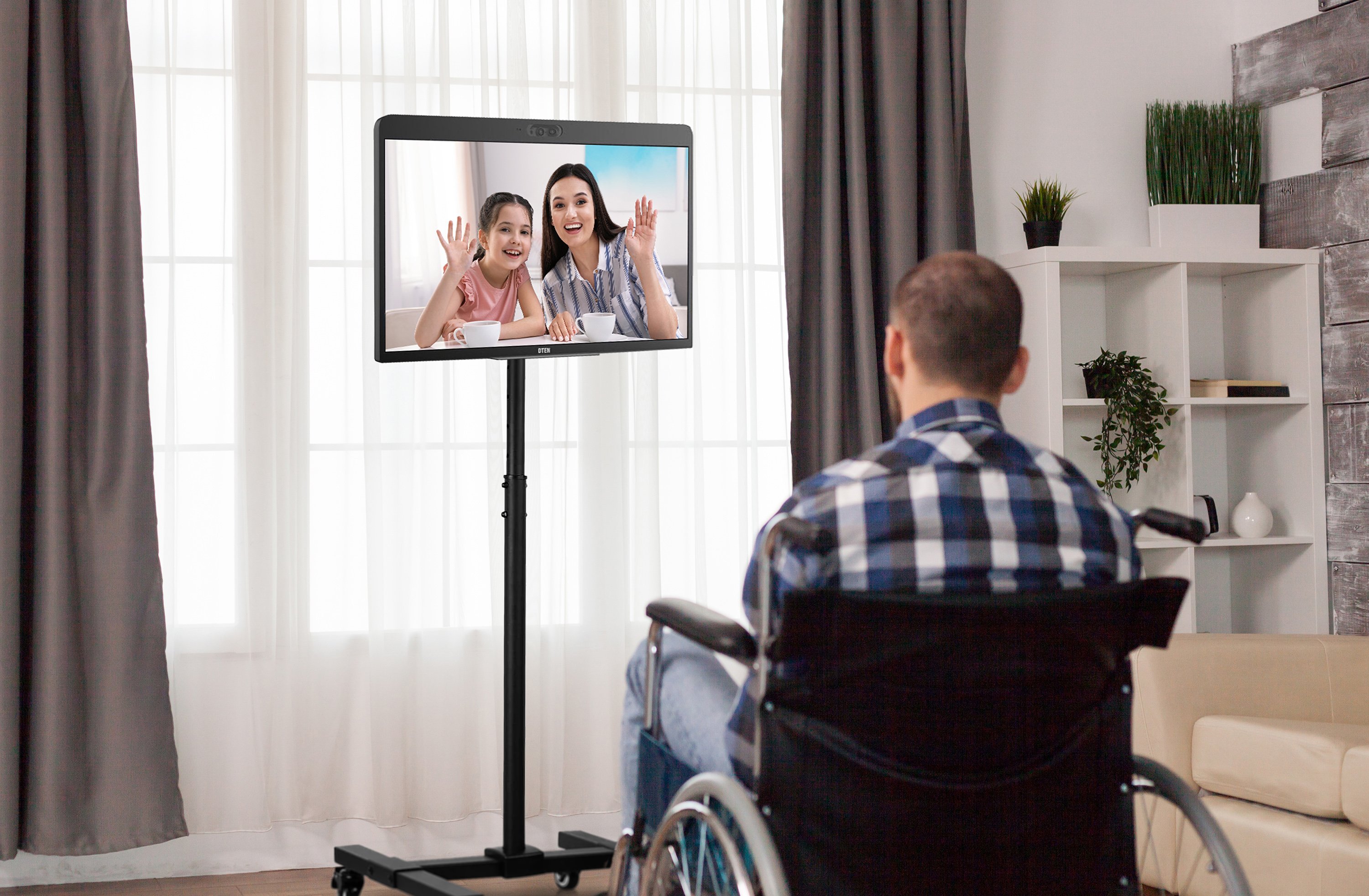 27" HD Visitor Mobile Cart