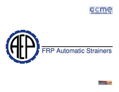 Automatic Strainers fabricated in FRP