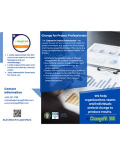 ChangeFit 360 Change For Project Professionals Info Sheet