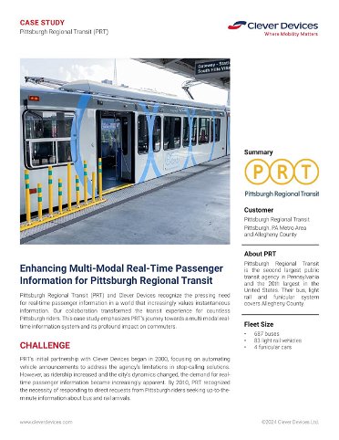 Case Study: How PRT Enhanced Multi-Modal Real-Time Passenger Information