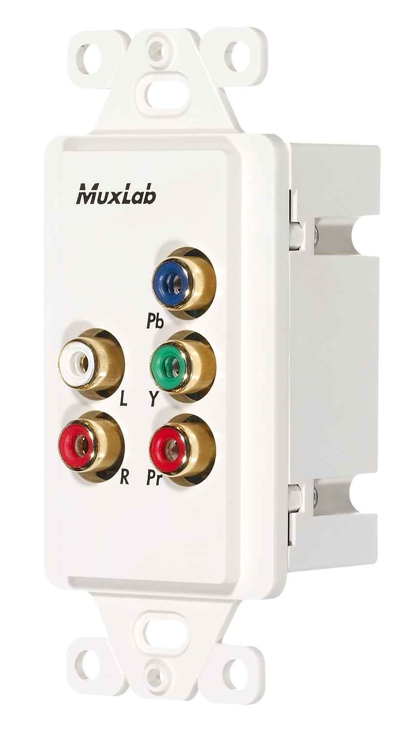 Component Video/Stereo Audio Wall Plate Balun
