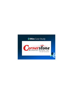 Case Study: Cornerstone Mechanical Services