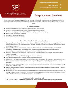 Storeyline Resumes Outplacement Services
