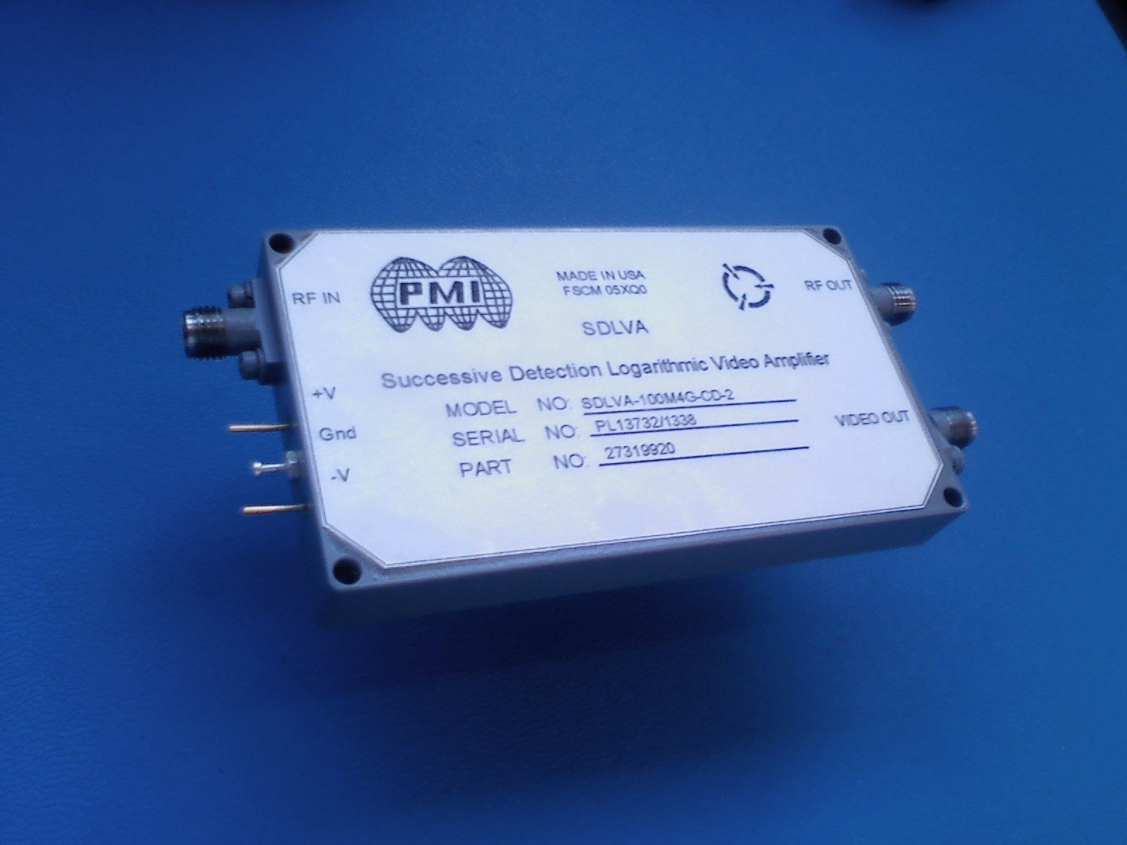 SDLVA-100M4G-CD-2 successive detection log video amplifier