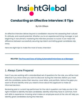 Conducting an Effective Interview: 8 Tips