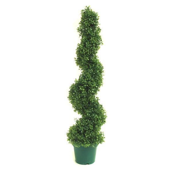 Artificial Boxwood Spiral Topiary