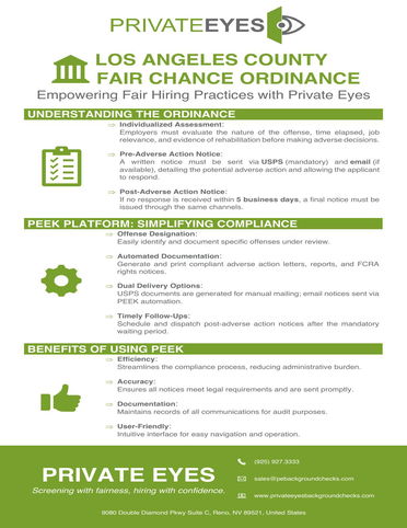 Los Angeles County Fair Chance Ordinance 