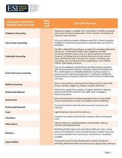 EAP Comparison Chart