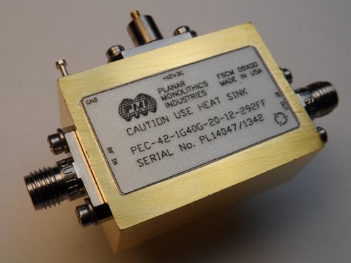 PEC-42-1G40G-20-12-292FF Ultra-Wideband Low Noise Amplifier
