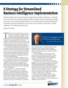 A Strategy for Streamlined Business Intelligence Implementations