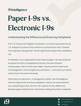 Paper I-9s vs Electronic I-9s