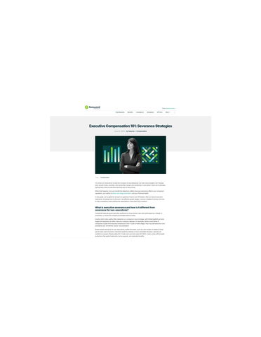 Executive Compensation 101: Severance Strategies