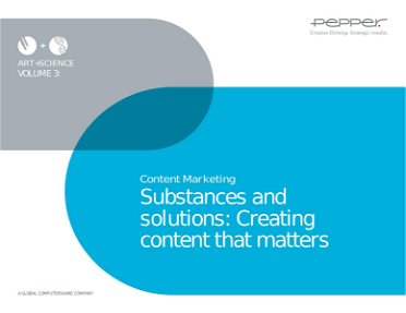 Content Marketing: Creating content that matters
