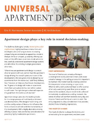 Universal Apartment Design: Apartment design plays a key role in rental decision-making