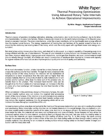 Using Advanced Rotary Tube Internals to Achieve Operational Improvements