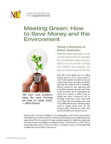 Meeting Green: How to Save Money and the Environment