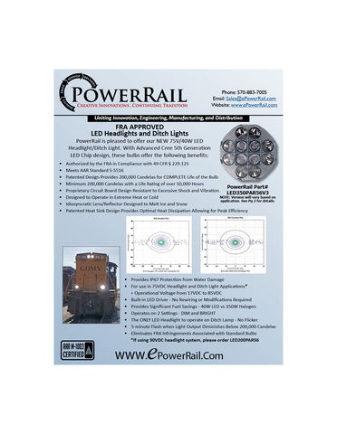 PowerRail LED Headlight & Ditch Light