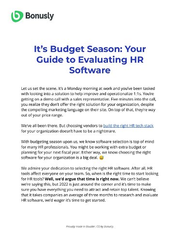 Your Guide to Evaluating HR Software