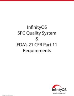 Efficiently Compliant: Using an SPC system to comply with the FDA’s CFR Part 11 requirements