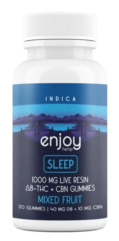 Live Resin Delta 8 THC + CBN Gummies for Sleep