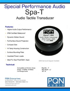 SpaT 30W Waterproof Audio Transducer