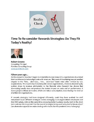 Time To Re-consider Rewards Strategies: Do They Fit Today's Reality?