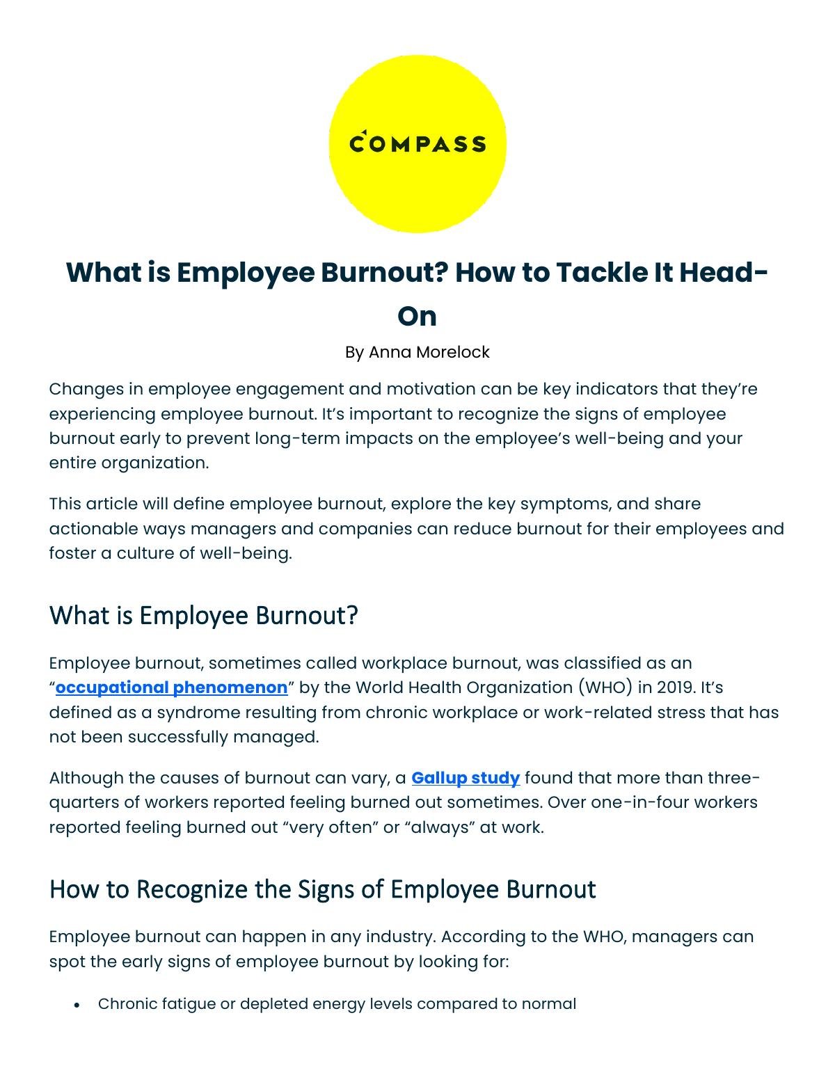What is Employee Burnout? How to Tackle It Head-On