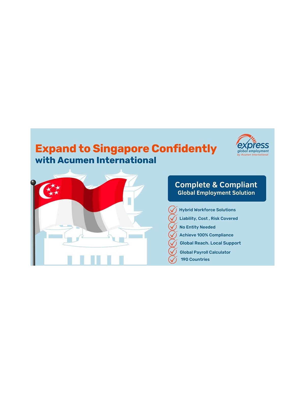 Employ International Talent in Singapore with a Global Employer of Record (EOR)/PEO