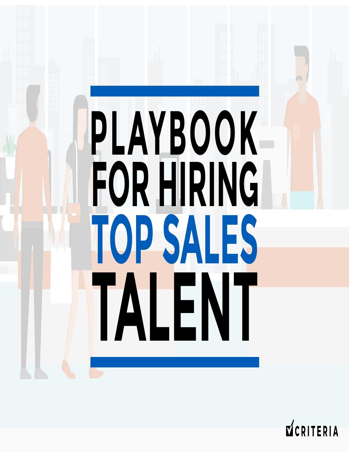 Playbook for Hiring Top Sales Talent