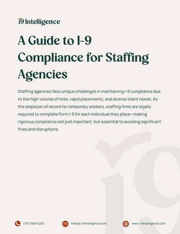 A Guide to I-9 Compliance for Staffing Agencies