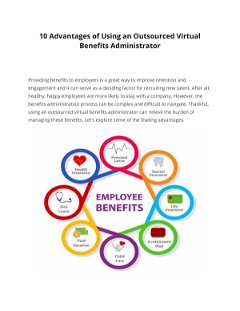 10 Advantages of Using an Outsourced Virtual  Benefits Administrator