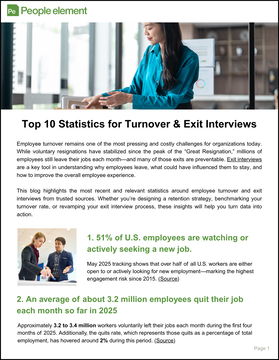 Top 10 Statistics for Turnover & Exit Interviews