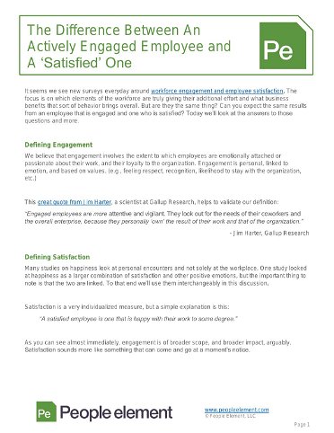 The Difference Between An Actively Engaged Employee and A 'Satisfied' One