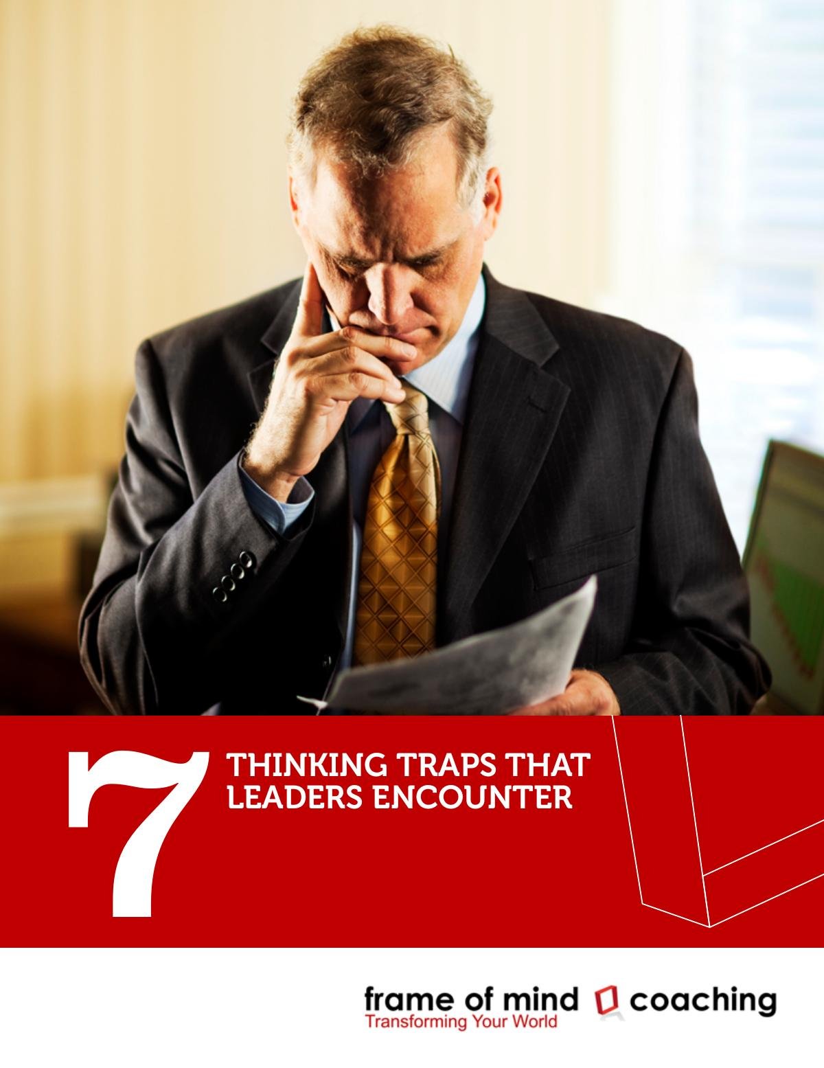 7 Thinking Traps that Leaders Encounter