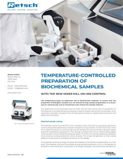 Temperature-Controlled Preparation of Biochemical Samples 