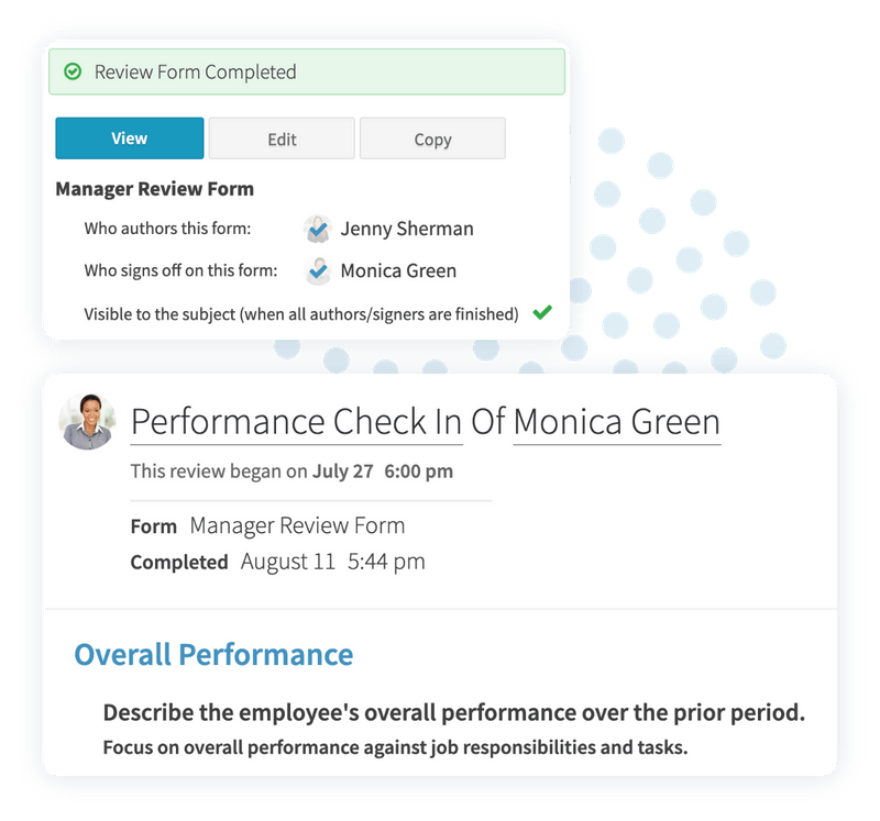 Performance Reviews & Check-Ins