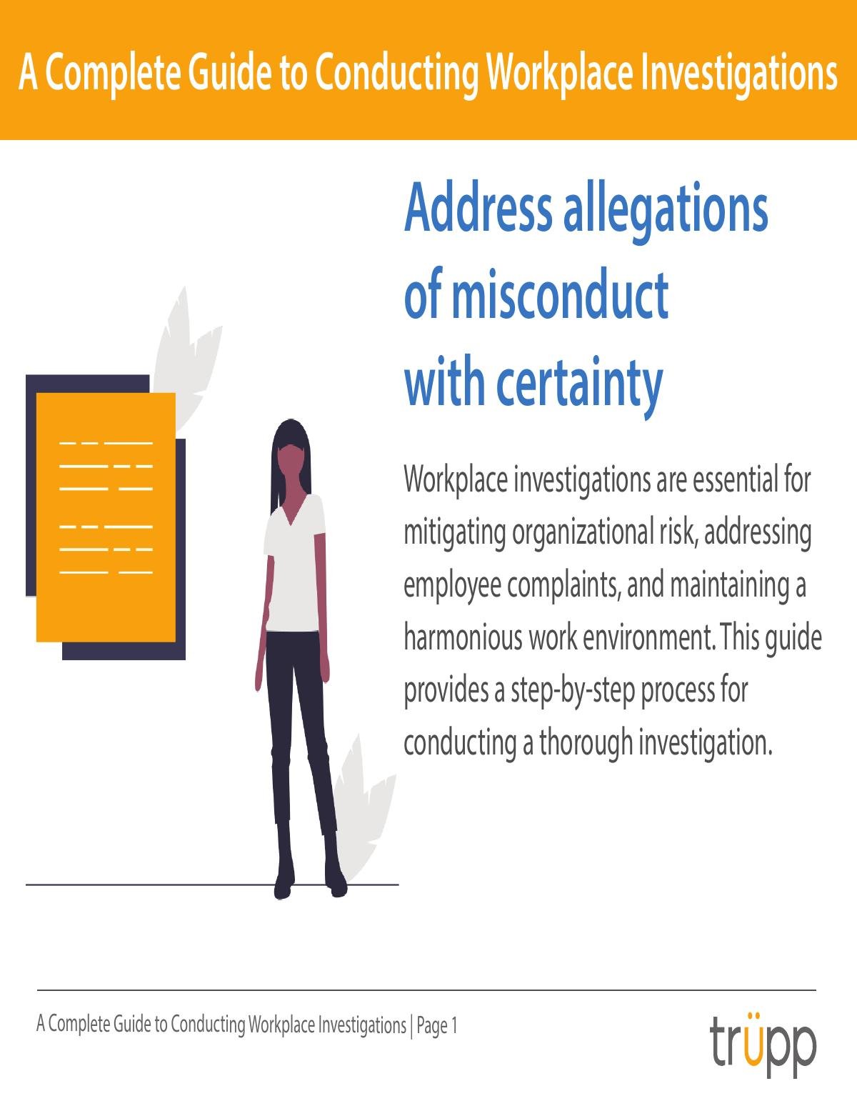Free Step-by-Step Guide to Workplace Investigations